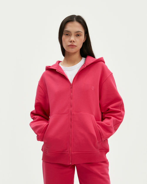 Худи boyfriend на молнии