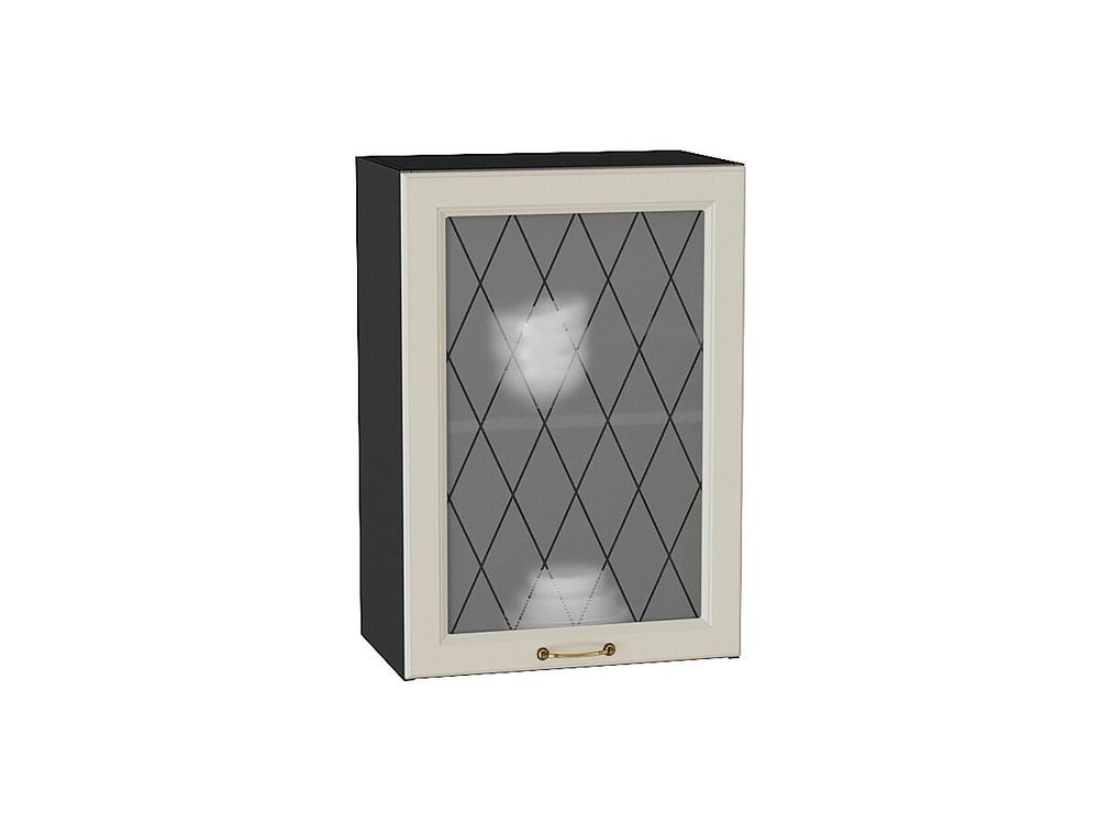 Шкаф верхний с 1-ой остекленной дверцей Ницца