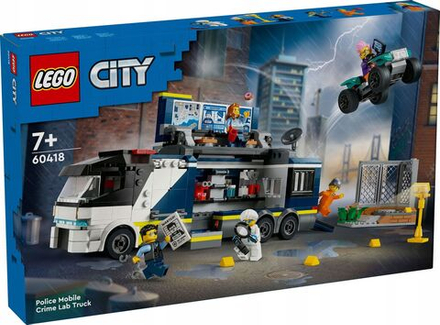 Конструктор LEGO City - Полицейский грузовик с криминальной лабораторией - Лего Сити 60418