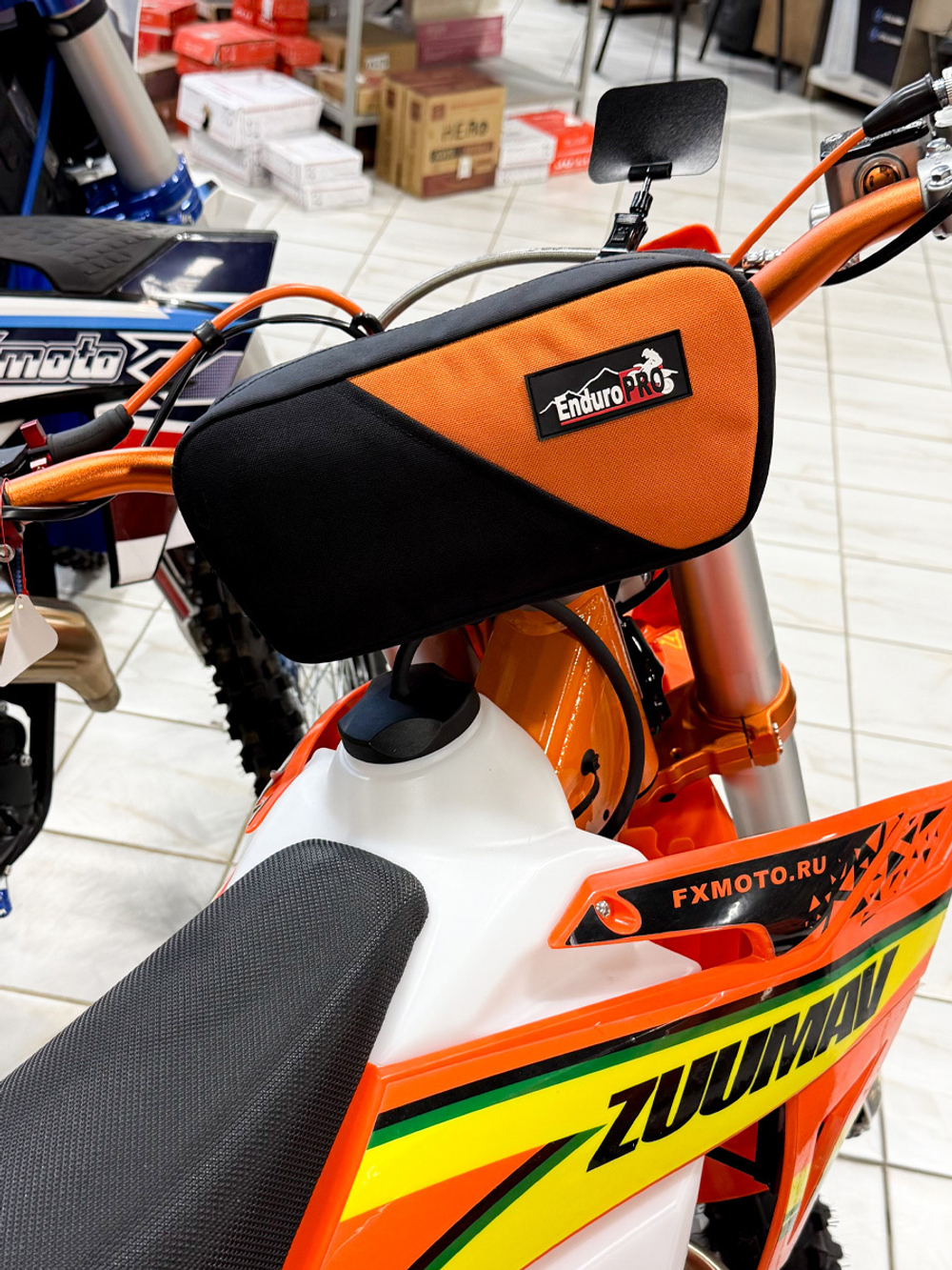 Сумка на руль цвет ОРАНЖЕВЫЙ