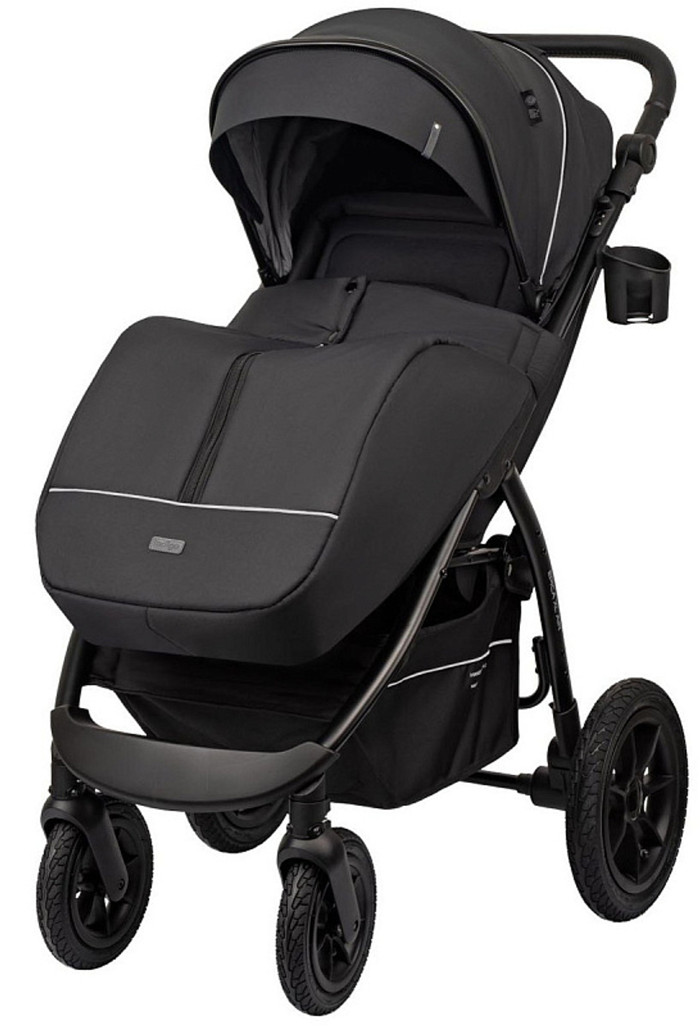Детская прогулочная коляска Indigo Epica XL Air с сумкой 2025 черный