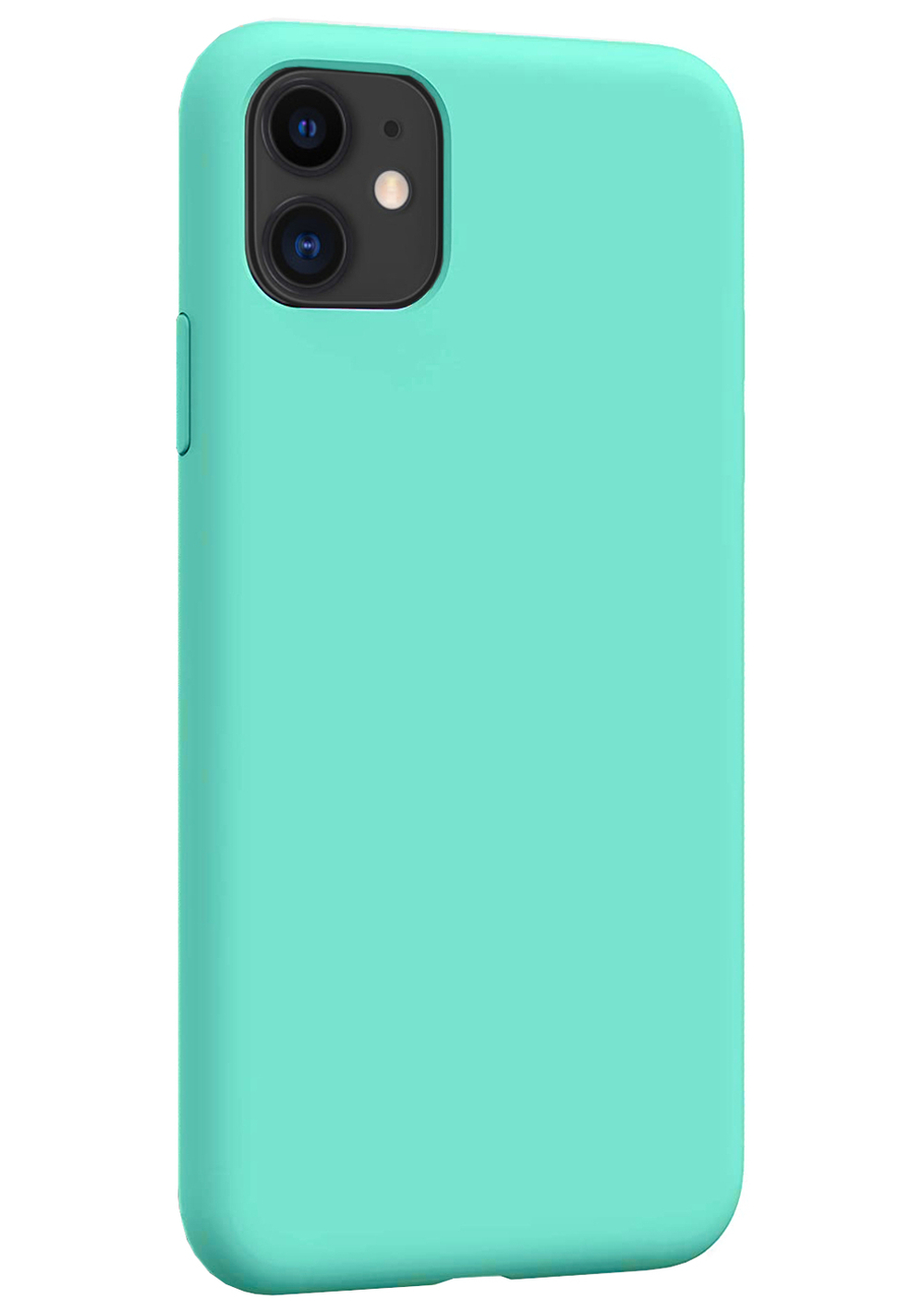 Накладка Apple 11 силикон матовый бирюзовый Zibelino