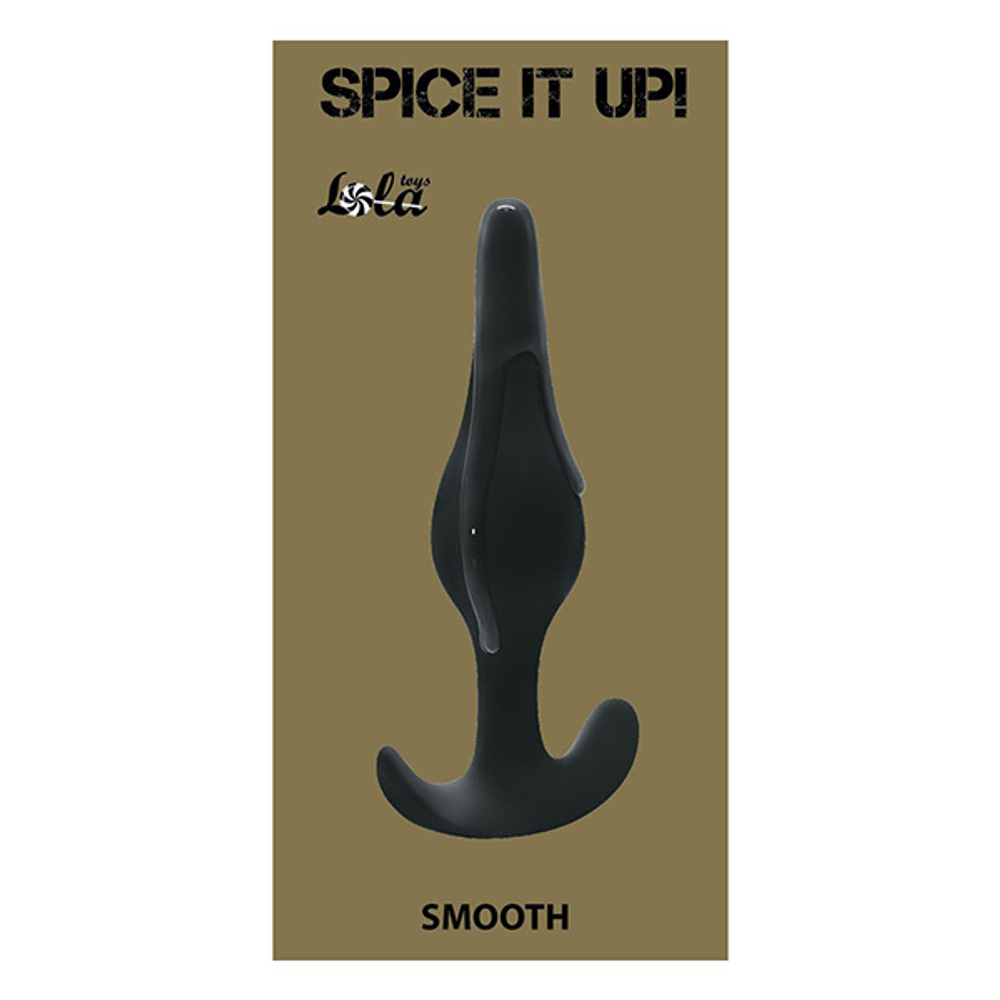 Чёрная анальная пробка 12,5см Lola Games Spice it up Smooth 8008-01lola