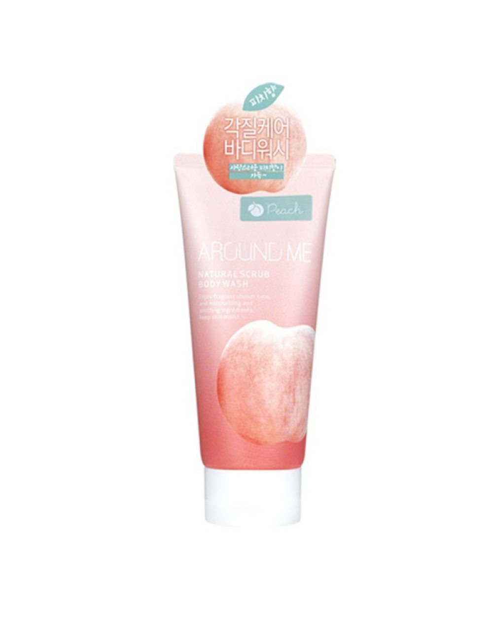 Welcos Around Me Natural Scrub Body Wash скраб для тела с экстрактом персика