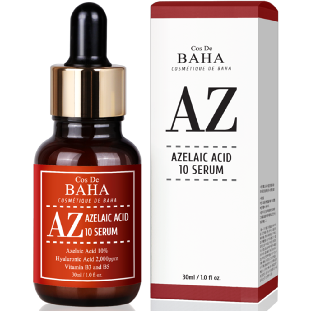 Cos De BAHA Сыворотка противовоспалительная с азелаиновой кислотой Azelaic acid 10%  30мл