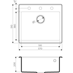 Кухонная мойка Omoikiri Tedori 57-BE