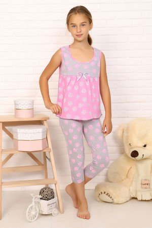 Пижама с бриджами для девочки 2393