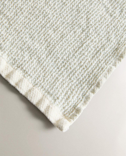 Zara Home - Банное полотенце с тонкой вафельной текстурой, зеленый, 30х50 см