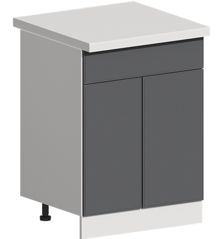 Кухня Модуль ШН1Я 601 Ликата / Графит Софт