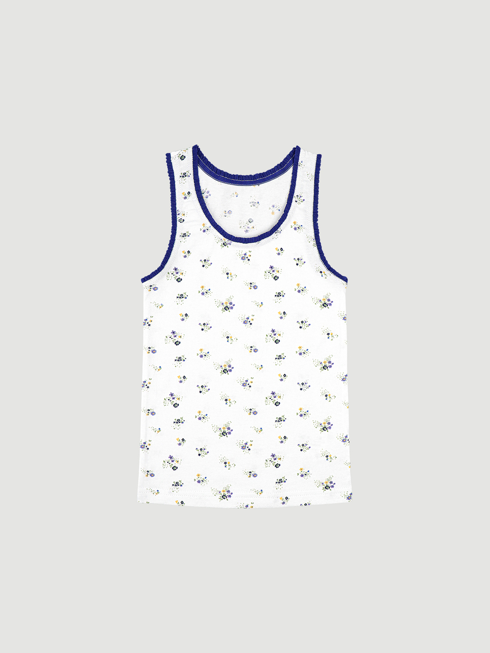 Майка для девочки Mjölk Сет из 3х штук, Blue Flowers