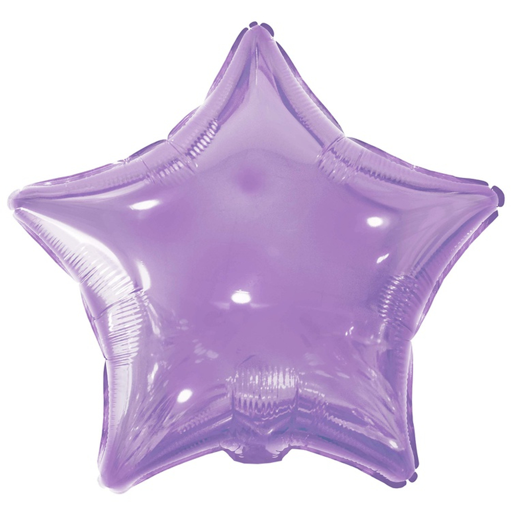 Шар фольгированный Звезда 46 см (Сиреневый)