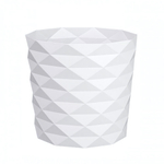 Кашпо "Диамант" (3л) с дренажной вставкой Цв. Белый
