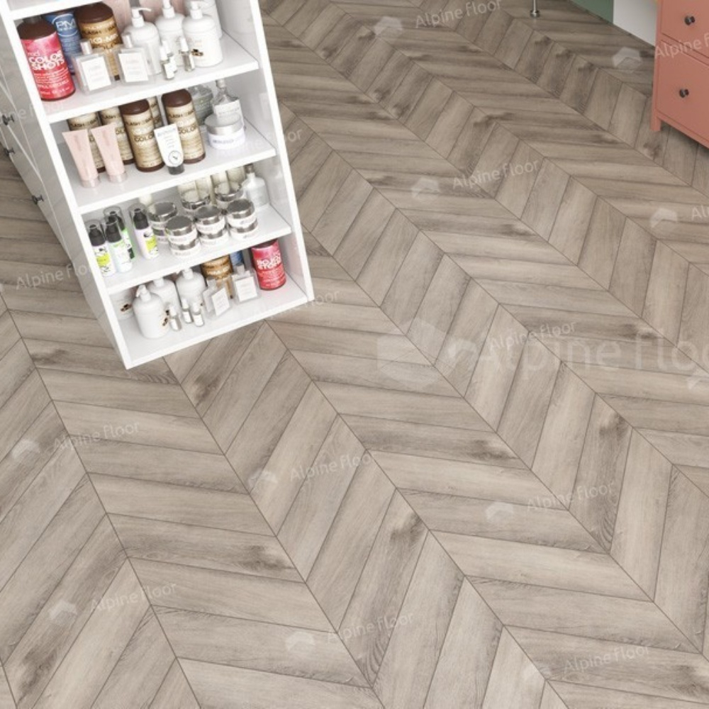 Кварцвиниловая плитка Alpine Floor Chevron Alpine LVT ECO 20-8 Дуб исида