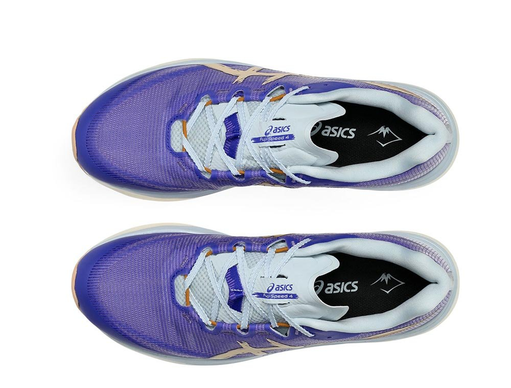 Кроссовки для бега мужские Asics FujiSpeed 4 сине-кремовые