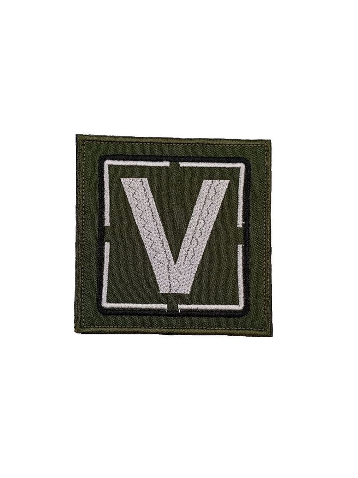 Патч V квадрат олива