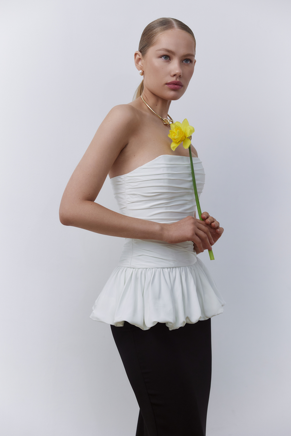 Корсет с драпировкой