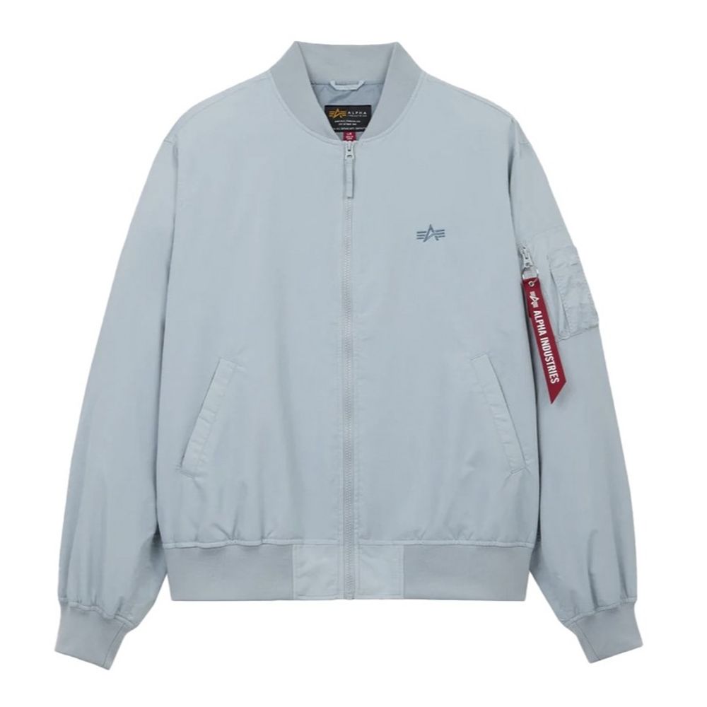 Бомбер Alpha Industries Logo L-2B Hunter Relaxed Mist (Серо-Голубой)