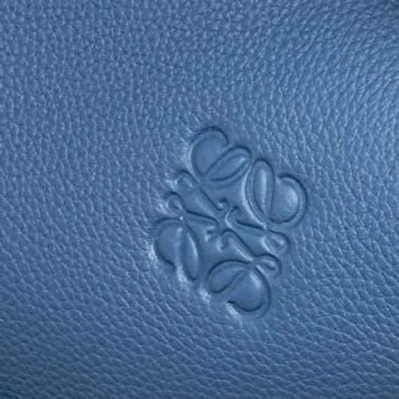 Кожаная сумка Loewe Gate синий