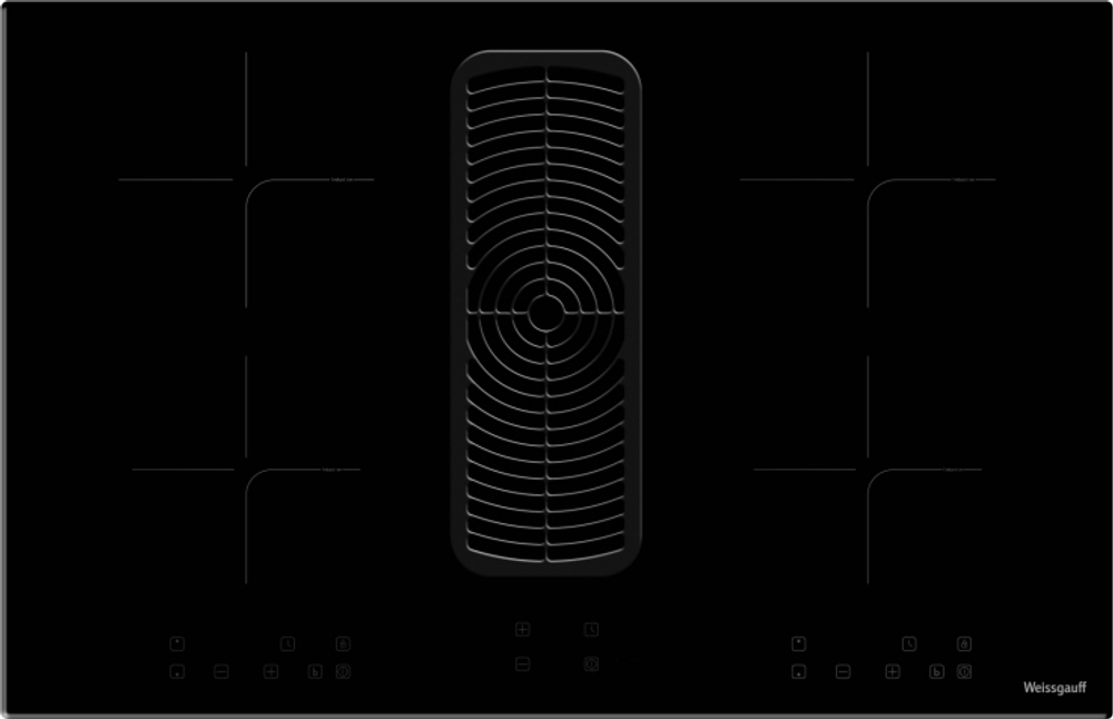 Варочная поверхность со встроенной вытяжкой Weissgauff HI 840 Tesla Cross Air