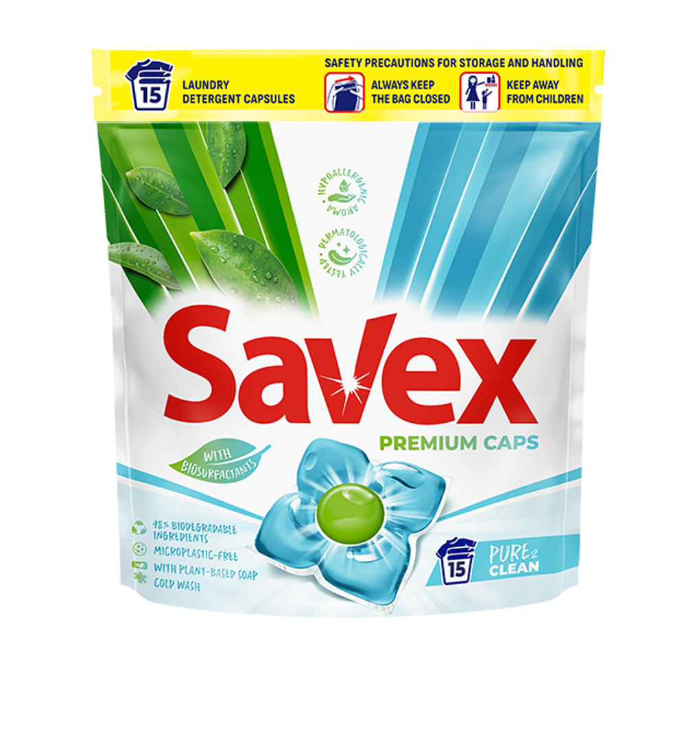 Капсулы д/стирки Savex Pure Clean, 1 шт 8326