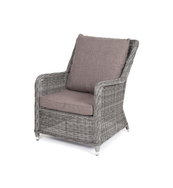 "Гляссе" кресло плетеное из искусственного ротанга, цвет графит