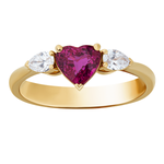 Кольцо с Рубином и Бриллиантами, R0020-30/1