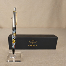 Ручка "Синички" с ручной росписью Палех