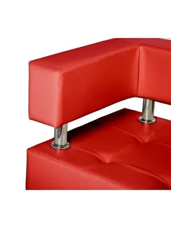 Диван 2-х местный "Борк", красный глянец
