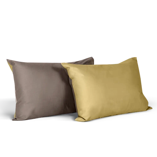 Комплект наволочек 50х70 BuyColor, 2 шт. (сатин) Шоколад/Горчица