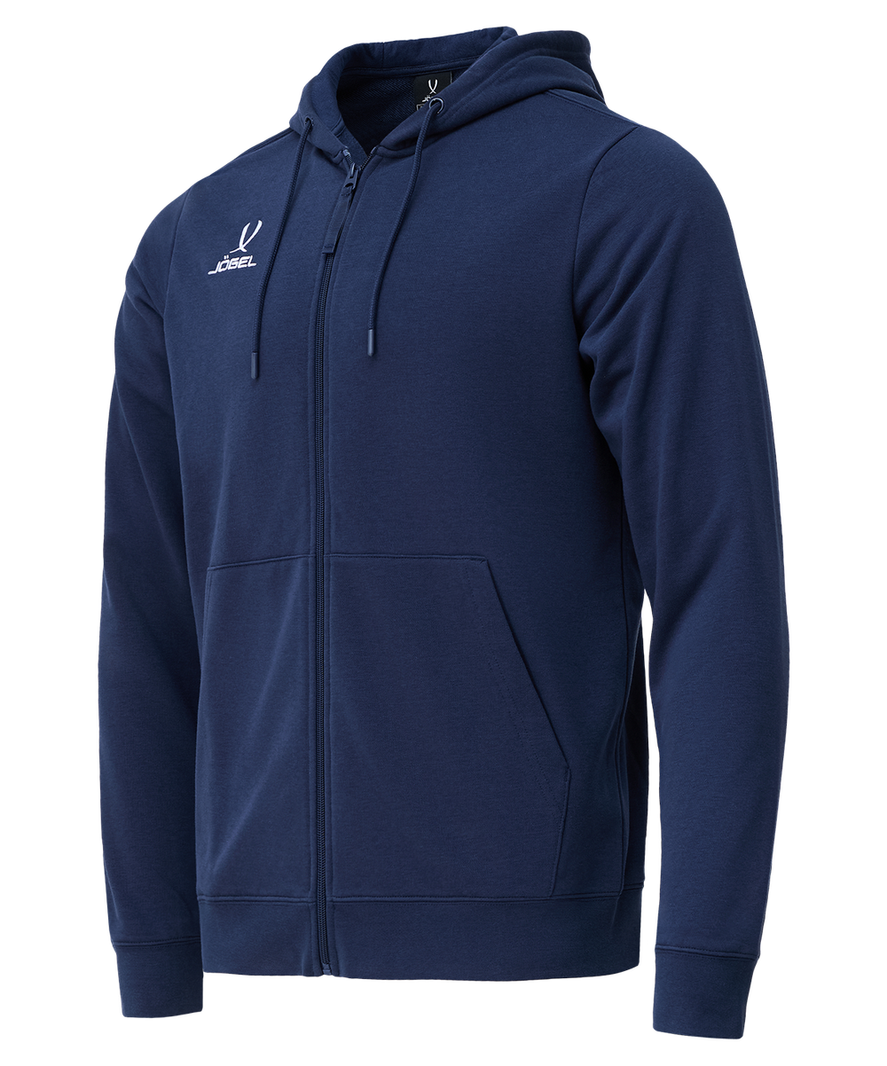 Худи на молнии ESSENTIAL Cotton Zip Hoodie, темно-синий