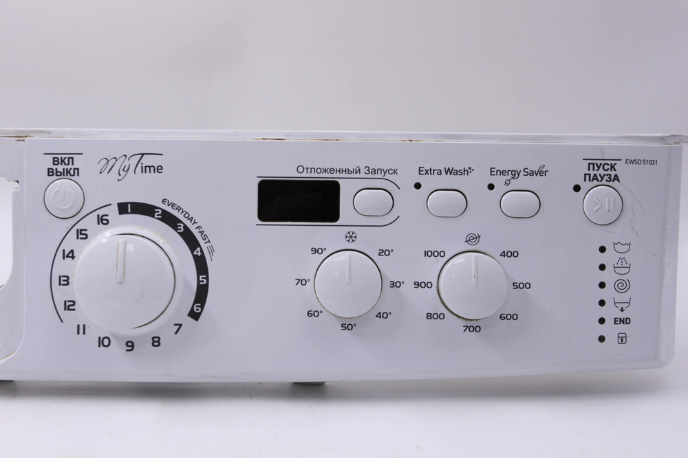 Модуль индикации стиральной машины Indesit EWSD 51031 CIS с пластиком
