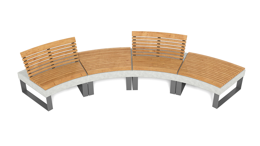 Скамейка с бетоном SK00130