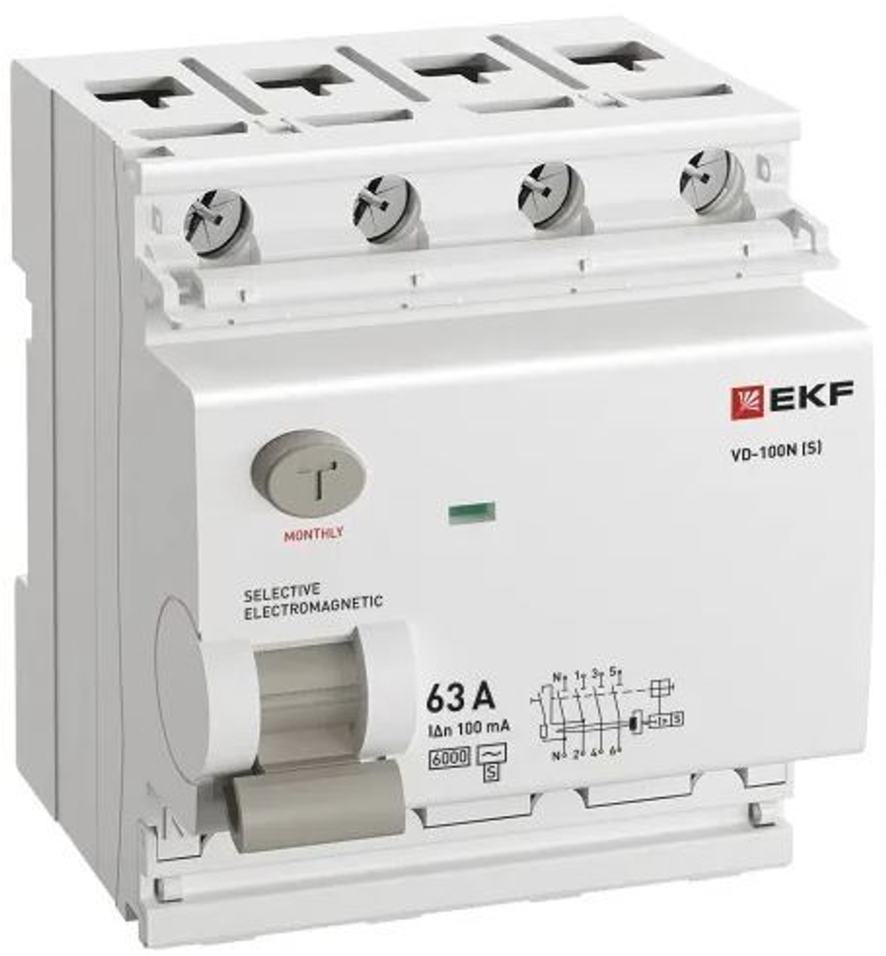 УЗО  EKF E1046MS63100