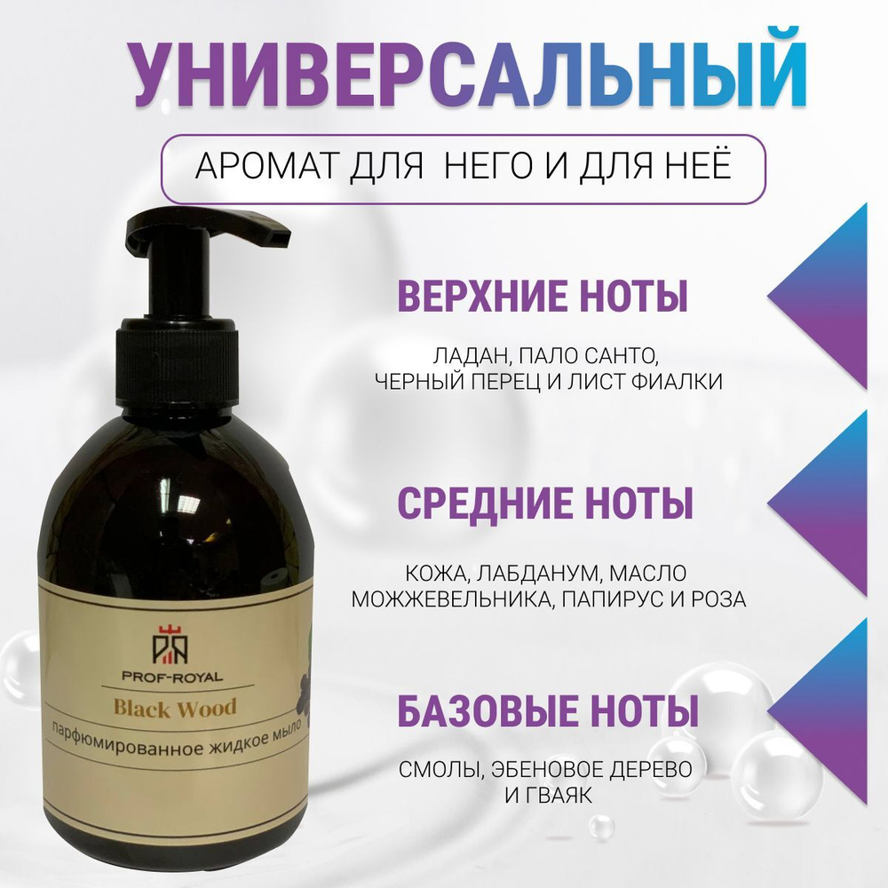 Prof-Royal Жидкое мыло Black Currant для рук парфюмированное с ароматом Черной смородины, 300 мл