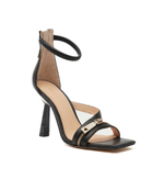 Кожаные босоножки на шпильках jeomie Guess - черный(FL7JEO LEA03)