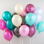 Шар (12''/30 см) Изумрудно-зеленый (872), металлик, 100 шт.