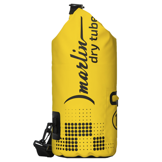 Гермомешок 10 литров желтый с лямкой  и карманом Marlin Dry Tube 10 L