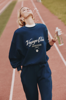 Свитшот с принтом Тёмно-синий