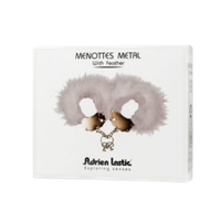 Наручники из металла с перьями Menottes Metal