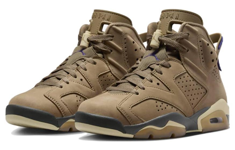 Кроссовки Jordan Air Jordan 6 Gore-Tex "Brown Kelp" (Женская размерная сетка)