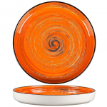 Тарелка с бортом Texture Orange Circular 28 см