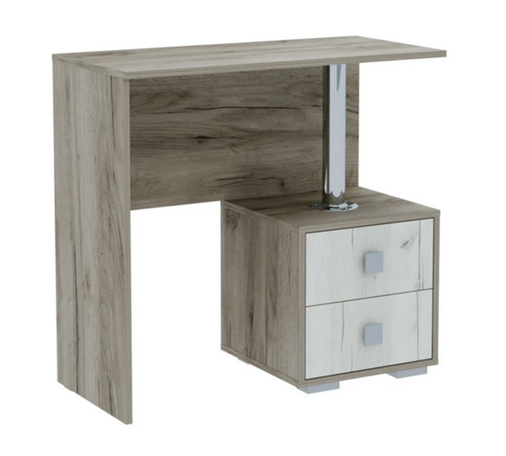 Туалетный стол Ольга-17 дуб крафт серый/дуб крафт белый