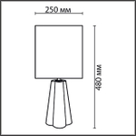 8124/1T LN Настольная лампа E27 1*60Вт 220В IP20 COMFI