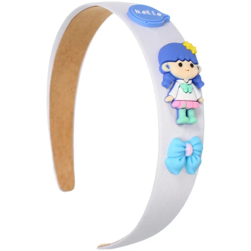 Ободок для волос детский «БАМБИ БУМ», подружка, цвет розовый, лавандовый и голубой, 3см