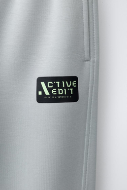 ZARA СПОРТИВНЫЕ БРЮКИ-ДЖОГГЕРЫ, СВЕТЛО-СЕРЫЙ