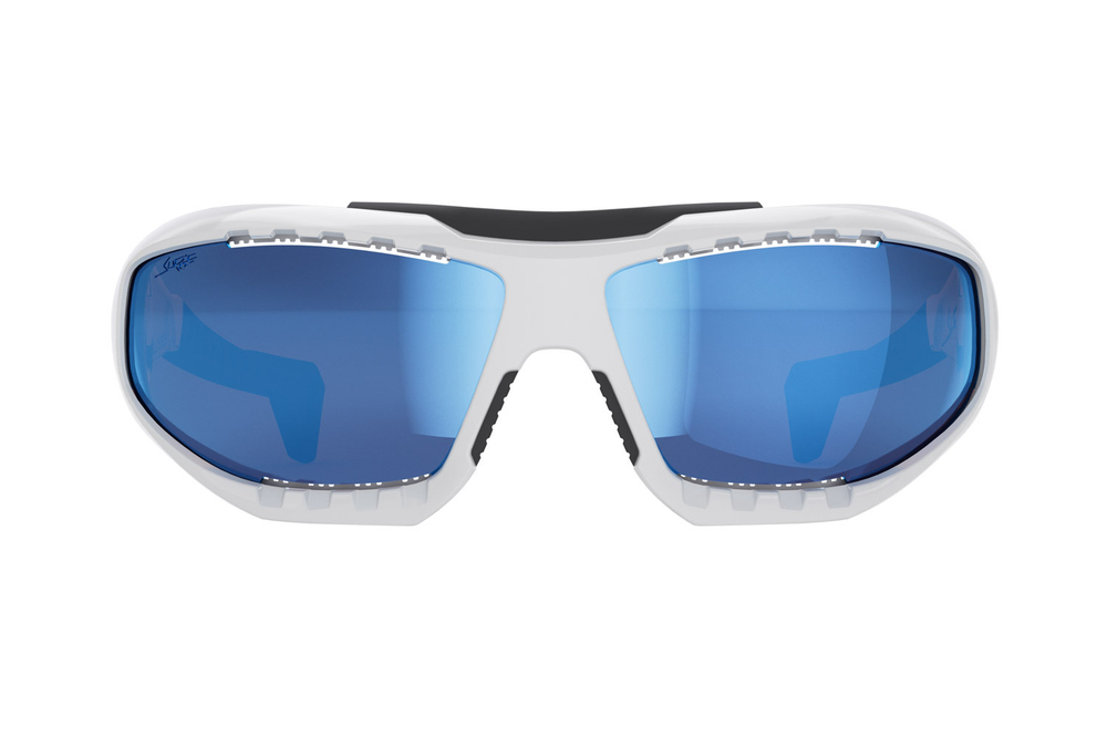 Спортивные очки LiP Surge / Gloss White - Black / PC Polarized / VIVIDE™ Ice Blue