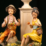 Фарфоровая мануфактура Capodimonte «Сбор урожая яблок»