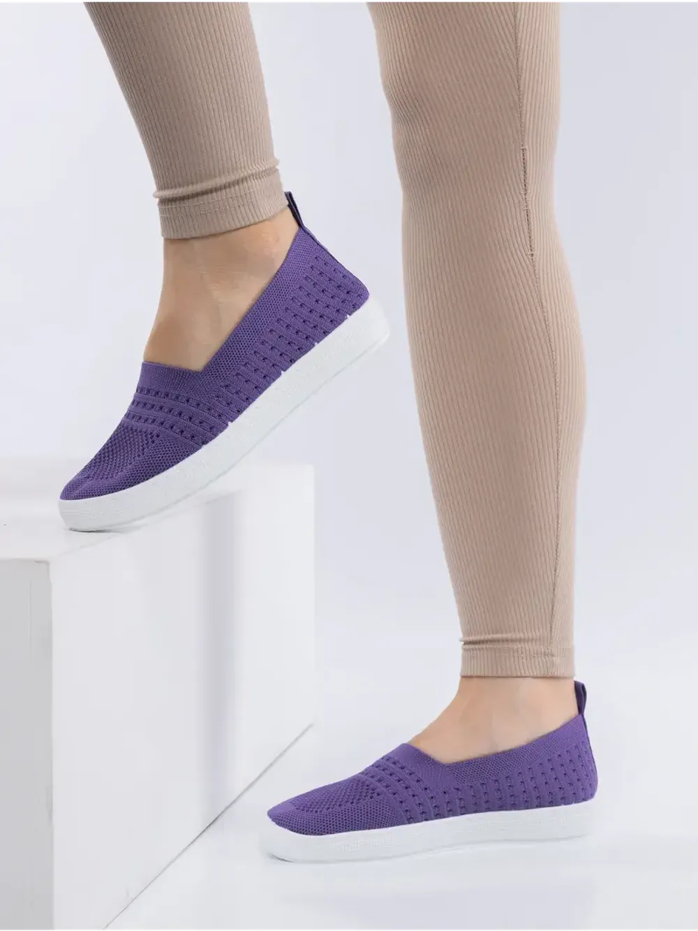 Мокасины летние текстильные