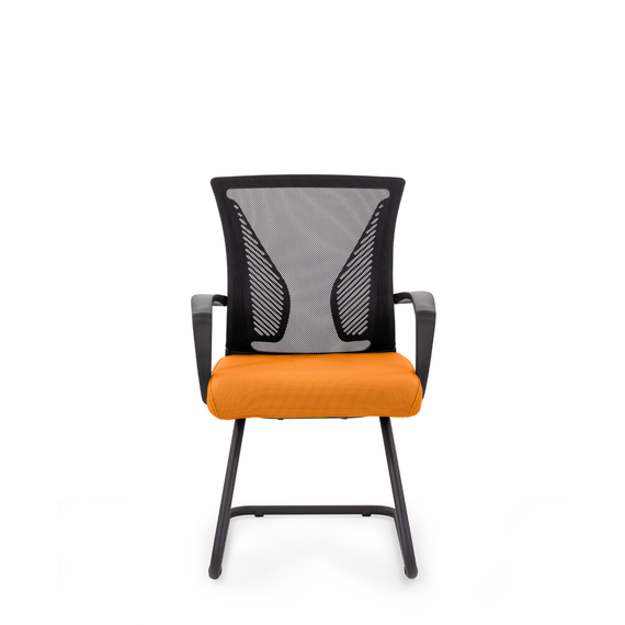 Кресло СН-800 Энжел черный Н/п Нео BL TW-01/Е105-к (черный/оранжевый)