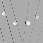 DK5642-WH+BK Поворотный светильник для трека-ремня Belty Smart, серия Spot, со светодиодом, D100*H107мм, 48V DC, 12W, RA90, 120°, 3000-5700K, IP20, белый с черным, алюминий